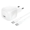 Belkin BoostCharge 45W Compact USB-C Wall Charger WCA013kq1MWH White with 1m USB-C to USB-C Cable, USB Power Delivery 3.1 Fast Charging for Smartphones, Tablets, and Laptops