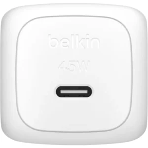 belkin BoostCharge 45W Compact USB-C Wall Charger with USB-C to USB-C Cable 1.0m WCA013kq1MWH (White) - Image 4