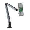 Earldom ET-EH311 2-in-1 Magnetic Desktop Stand with MagSafe-Compatible Magnetic Mount, Adjustable Mechanical Arm, 360° Rotation, and Desk Clamp for Smartphones and Tablets