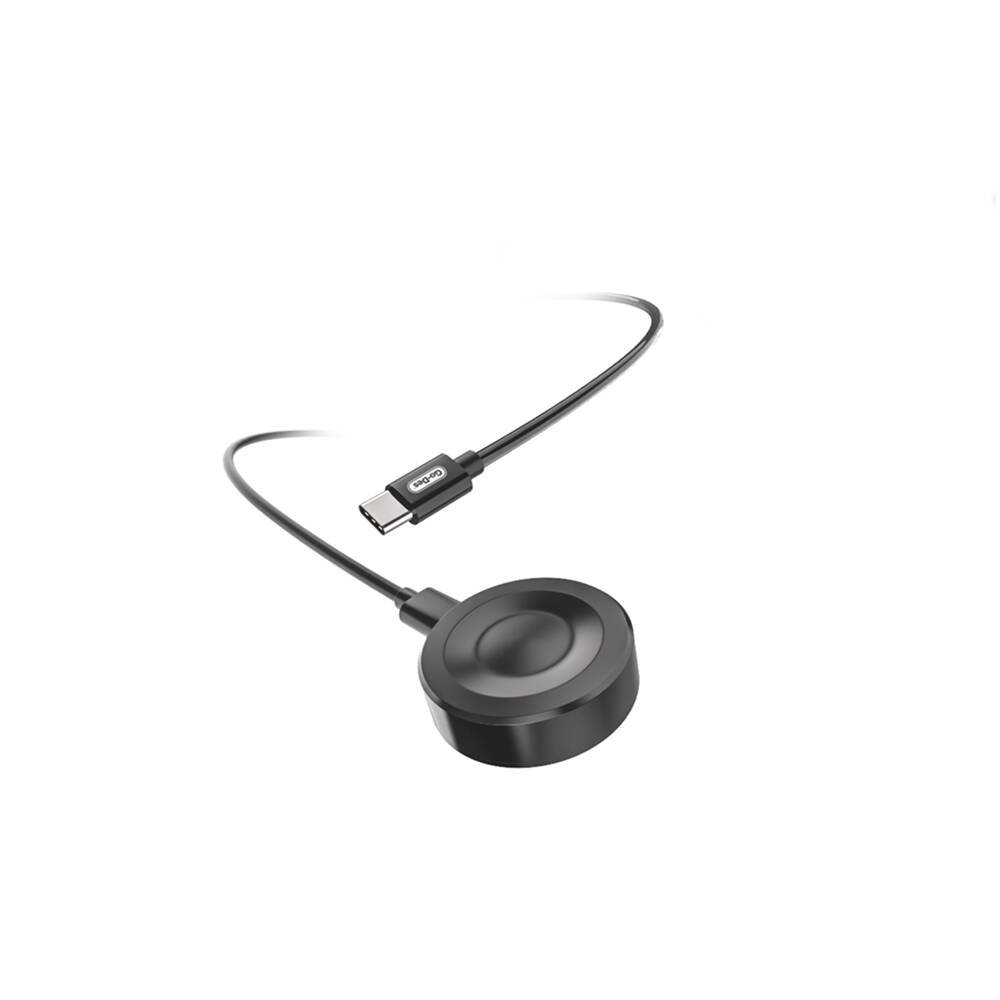 Go-Des GD-UC613 Huawei Smart Watch Magnetic Charging USB-C Cable 1.2m Black with magnetic wireless charging dock, USB Type-C connector, fast charging support, and built-in safety protection for compatible Huawei Watch models.