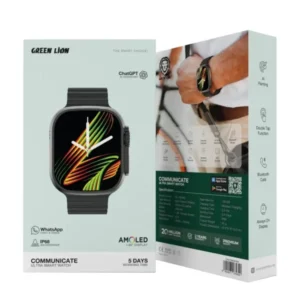 Alternative view of GREEN LION COMMUNICATE Smart Watch GL-SWA56 GNCOMSWABK (Black)