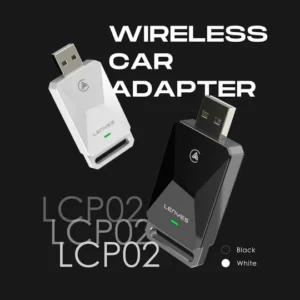 LENYES LCP02 Wireless Car Play/Android Auto Adapter (Black) - Image 3
