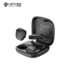 LENYES LM210-TC AI Smart Wireless Lavalier USB-C Microphone Black with Dual Microphones, AI Noise Cancellation, 50m Wireless Range, USB-C Receiver, and Portable Charging Case