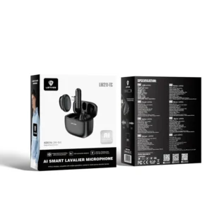 LENYES LM211-TC Ai Smart Lavalier USB-C Microphone (Black) - Image 5