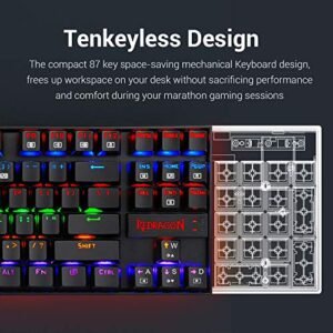 REDRAGON KUMARA BROWN SW RGB Wired Mechanical Gaming Keyboard K552RGB-2 (Black) - Image 3