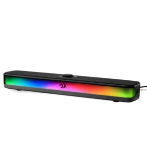REDRAGON NEO GS515 RGB Desktop Soundbar Black with Bluetooth 5.3, USB Wired Connection, Dual 50mm Stereo Speakers, 10W Output, and Dynamic RGB Lighting