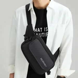 GOLDEN WOLF Y00028 Cross Bag -Black - Image 7