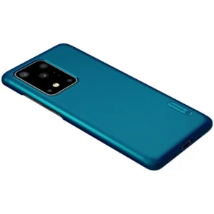SAMSUNG S20Ultra- Nillkin Super Frosted Shield Back Case -Peacock Blue - Image 4