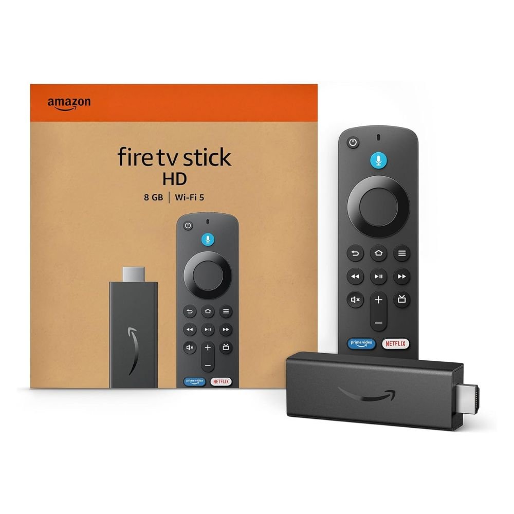 Amazon Fire TV Stick HD 8GB Wi-Fi 5 with Alexa Voice Remote and 1080p Full HD Streaming