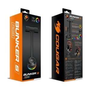 COUGAR BUNKER S RGB Headset Stand with USB HUB CGR-XXNB-HS1RGB - Image 6