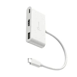 Alternative view of j5create JCA379EW USB-C To HDMI & USB-A With Power Delivery -WHITE
