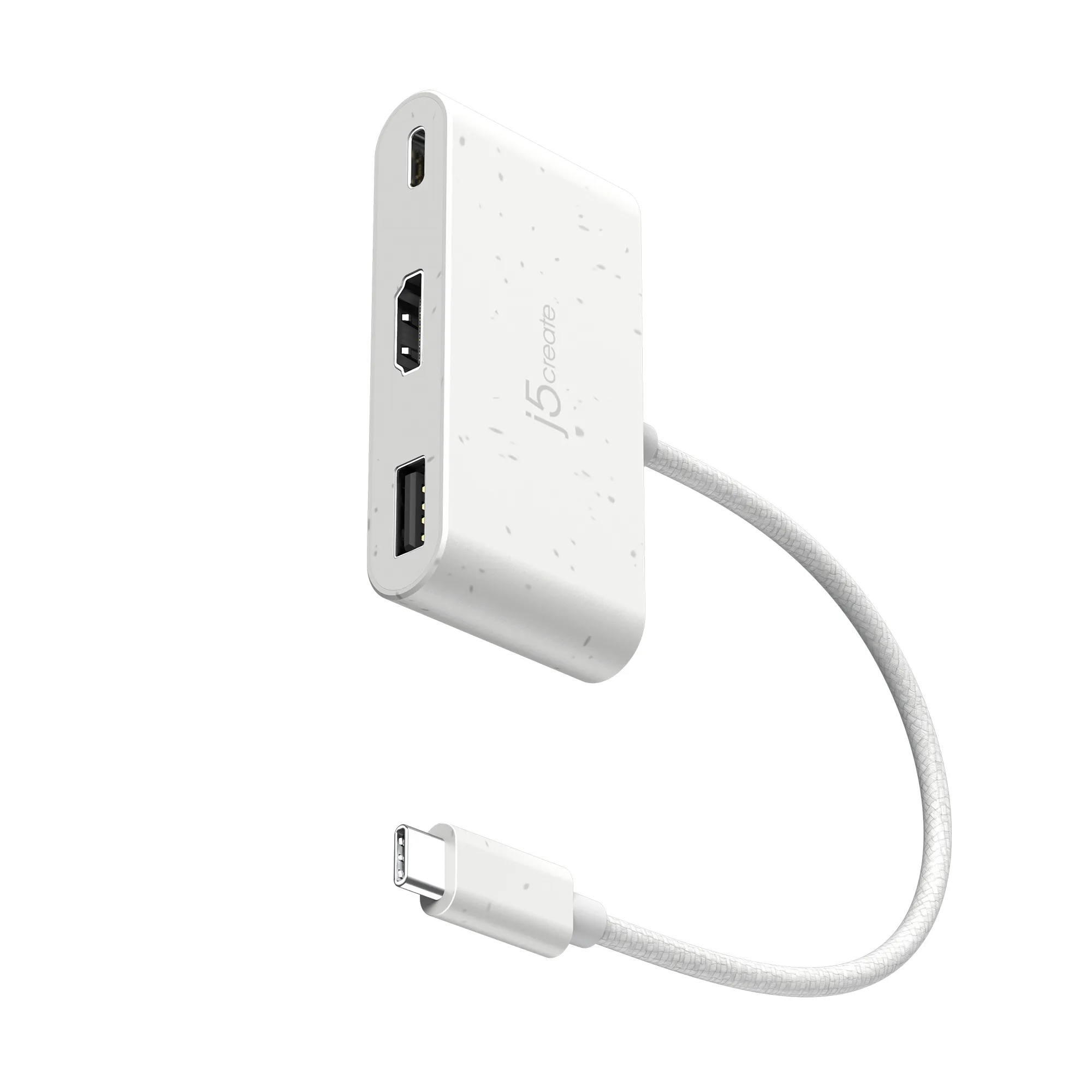 j5create JCA379EW USB-C To HDMI & USB-A With Power Delivery -WHITE - Image 2