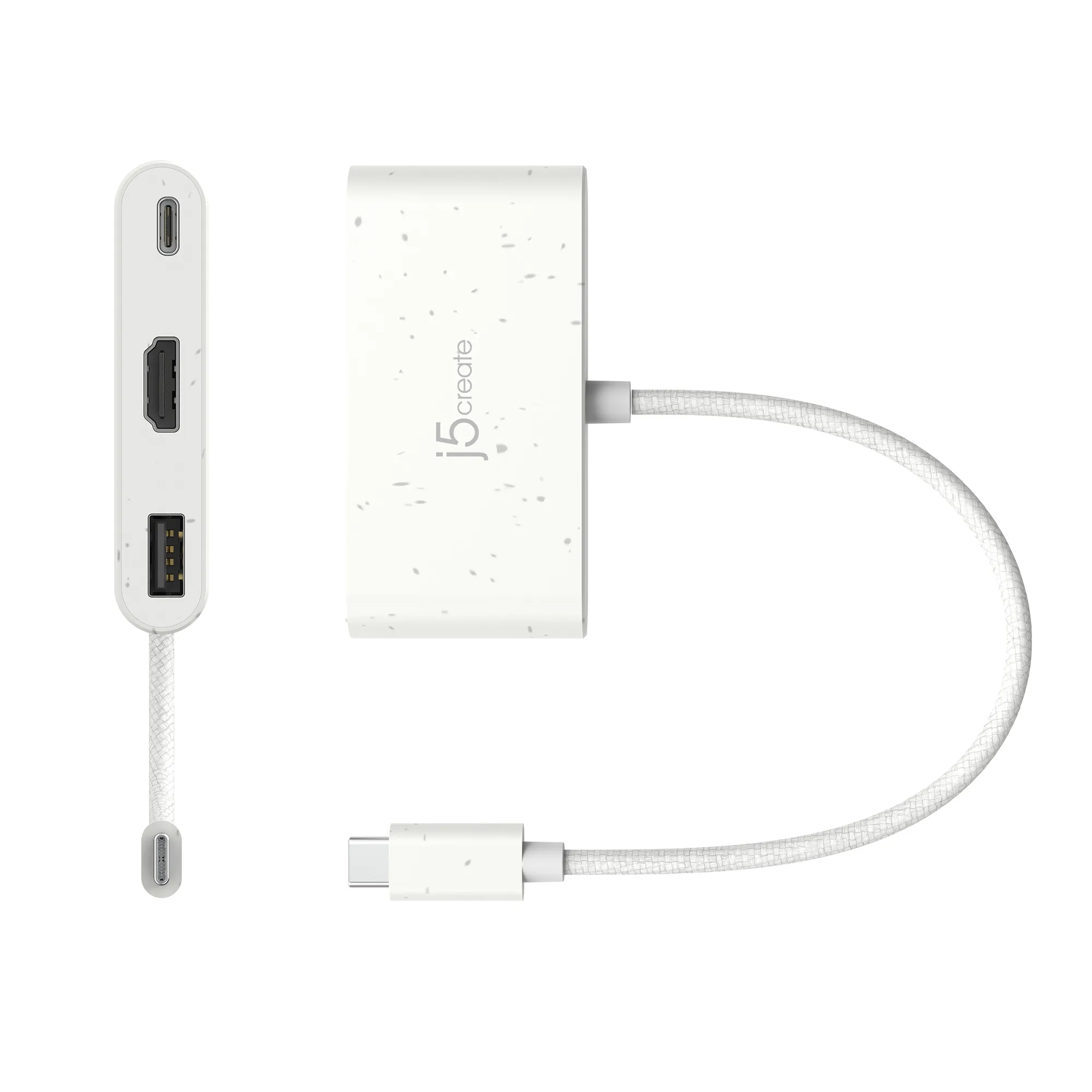 j5create JCA379EW USB-C To HDMI & USB-A With Power Delivery -WHITE - Image 3
