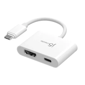 j5create JCA152 USB-C to 4K HDMI Adapter with Power Delivery White
