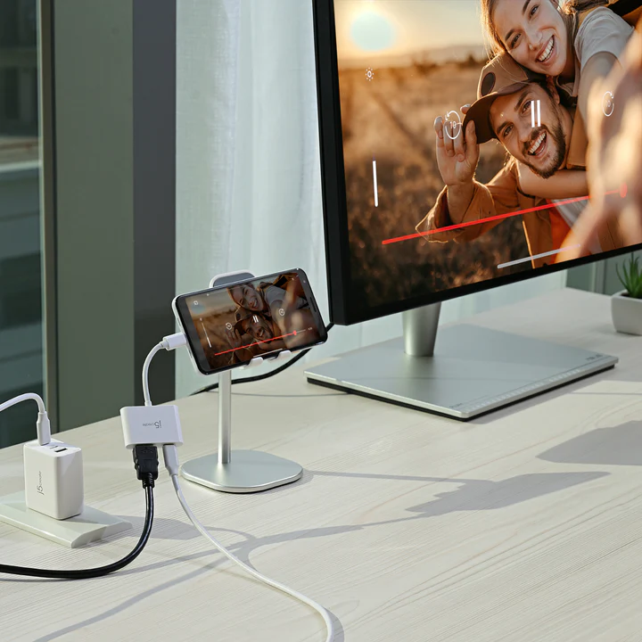 j5create JCA152 USB-C To 4K HDMI Adapter With Power Delivery -WHITE - Image 7