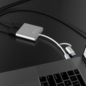 j5create JCA365 USB-C To Dual HDMI Multi-Monitor Adapter -WHITE - Image 5