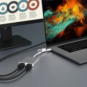 j5create JCA365 USB-C To Dual HDMI Multi-Monitor Adapter -WHITE - Image 6