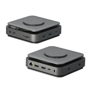 j5create JCD3199 12-in-1 USB-C Dock Dual 4K HDMI with 15W Wireless Charger ON Top -Black - Image 3