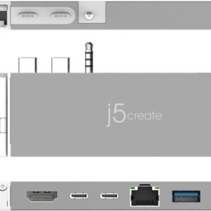 j5create JCD395 4K60 Pro USB4 Hub With MagSafe Kit -Silver - Image 5