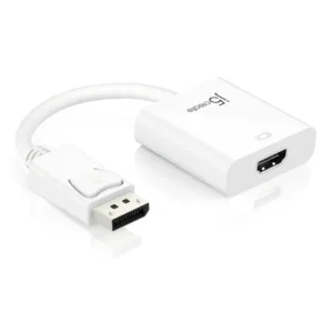 j5create JDA154 DisplayPort to HDMI Adapter White