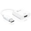 j5create JDA158 DisplayPort to 4K HDMI Active Adapter White