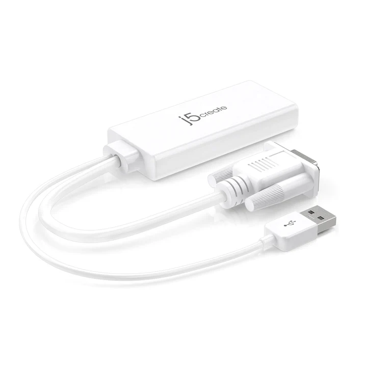 j5create JDA214 VGA to HDMI Video Audio Adapter-WHITE - Image 4