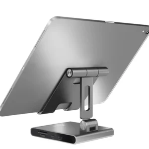 Alternative view of j5create JTS224 Multi-Angle Stand With Docking Station For iPad Pro-Silver