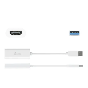 Alternative view of j5create JUA254 USB-A to HDMI Multi-Monitor Adapter-WHITE