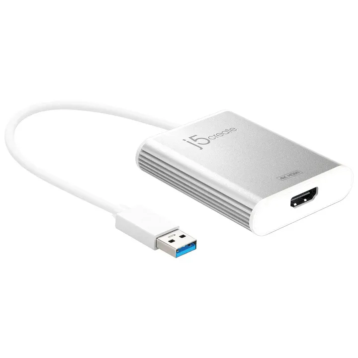 j5create JUA354 USB-A 3.0 to 4K HDMI Display Adapter White