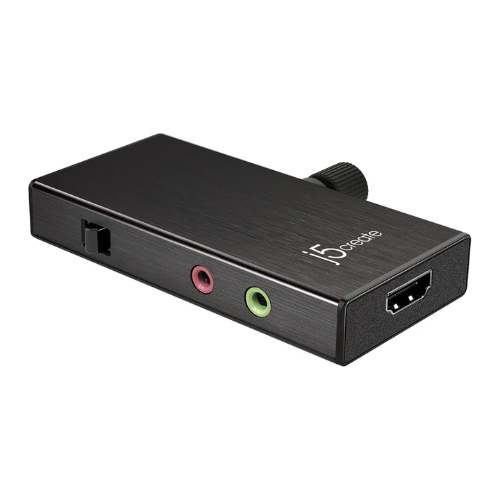 j5create JVA02 Live Capture Adapter HDMI to USB-C with Power Delivery Black