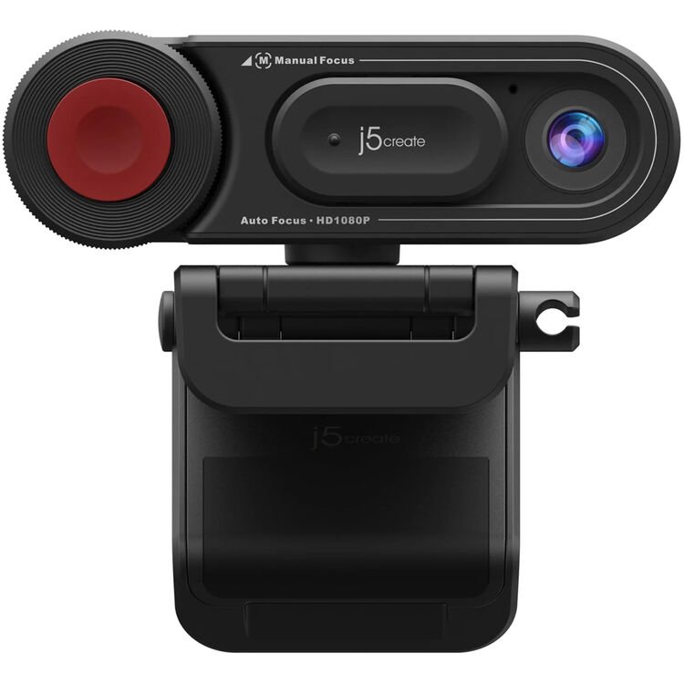 j5create JVU250 HD Webcam With Auto & Manual Focus Switch -Black - Image 2