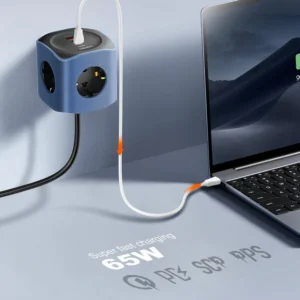 LDNIO SC3338 (3xAC Sockets + 2xUSB-C Ports + 1xUSB-A Port) 2500W 2.0m Power Strip (Black) - Image 3