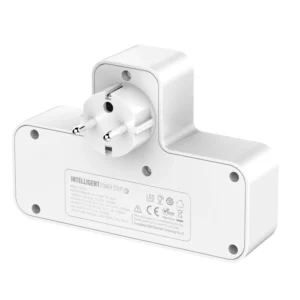 LDNIO SE2337 (2xAC Sockets + 1xUSB-C Port + 2xUSB-A Ports) 2500W Power Strip with LED Night Lamp (White) - Image 3