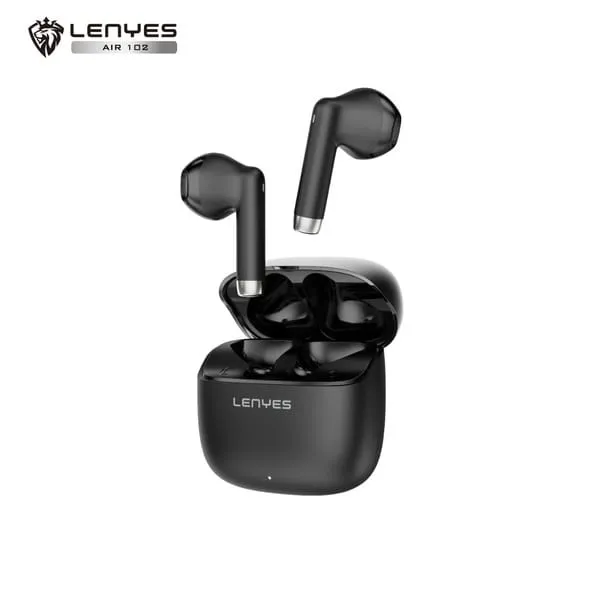 LENYES AIR102 Wireless Earbuds Black Bluetooth 5.4