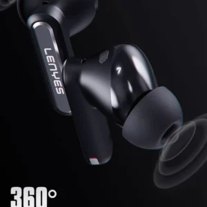 LENYES AIR105 Ai Translation Noise-Cancelling Wireless Earbuds -Black - Image 5