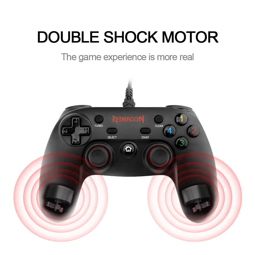 REDRAGON SATURN Wired Gamepad G807 (Black) - Image 3