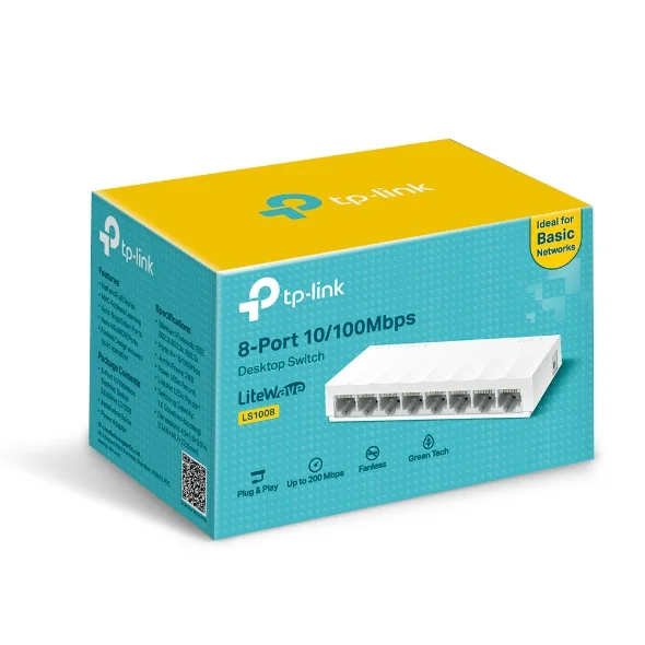 TP-Link LS1008 8-Port 10/100Mbps Desktop Switch - Image 6
