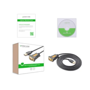 UGREEN 20223 USB-A to DB9 RS-232 Serial Adapter Cable 3.0m (Black) - Image 3