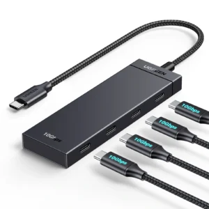 Alternative view of UGREEN 35584 CM806 USB-C to 4-Port USB-A 3.2 Gen2 Hub (Black)