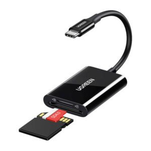 Alternative view of UGREEN 35622 CM265 2-in-1 USB-C Card Reader (Black)