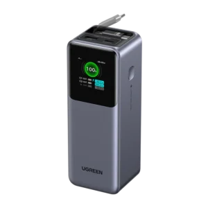 UGREEN 55987B PB726 Nexode 165W 20000mAh Flight Approved Power Bank with Retractable USB-C Cable (Space Grey)