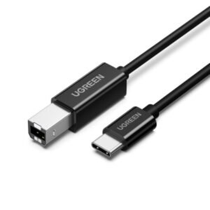 UGREEN 80811 USB-C Male to USB-B Printer Cable 1m Black