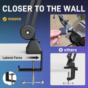 Alternative view of maono Microphone Boom Arm BA37