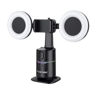 PLOKAMA AUTO-A20 PRO AI 360° Smart Shooting Gimbal with LED Fill Light