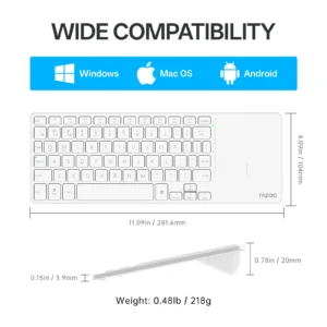 RAPOO E900T Multi-mode Wireless ultra-slim Bluetooth Keyboard - Image 7