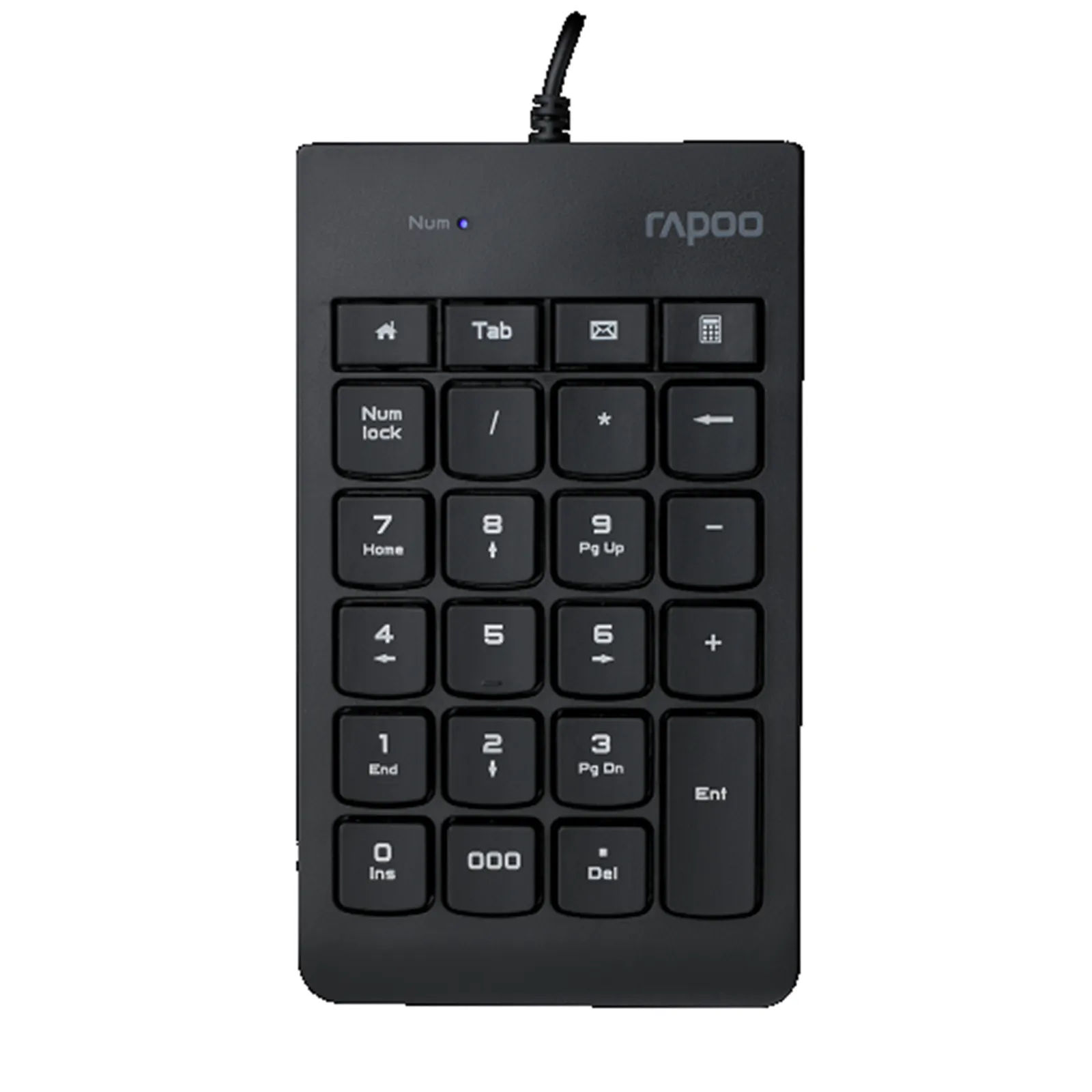 RAPOO K10 Wired Numeric Keyboard (Black)