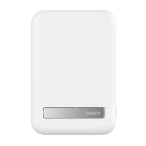 belkin BoostCharge Pro 15W Magnetic Power Bank 10K with Stand BPD008btWH (White)
