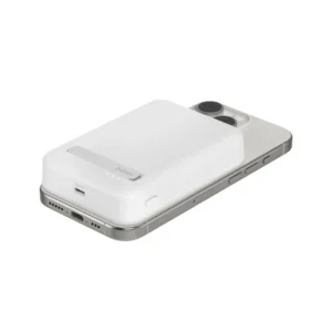 Alternative view of belkin BoostCharge Pro 15W Magnetic Power Bank 10K with Stand BPD008btWH (White)
