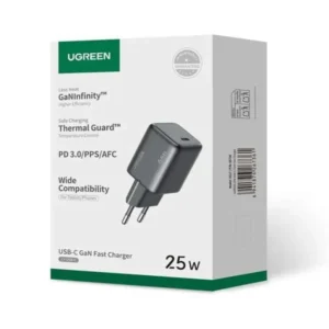 UGREEN 65736 X517 25W USB-C PD3.0 GaN Fast Charger (Black) - Image 3