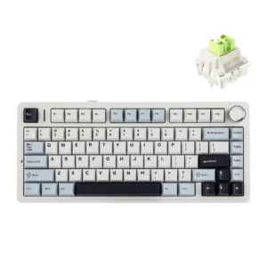AULA F75 Reaper SW Hot Swappable RGB TKL Backlight Gasket 4000mAh Mechanical Gaming Keyboard (Glacier Blue)